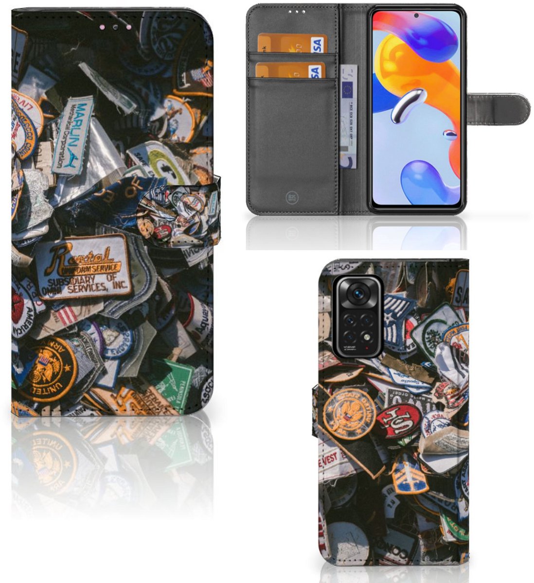 Xiaomi Redmi Note 11 Pro 5G/4G Telefoonhoesje met foto Badges