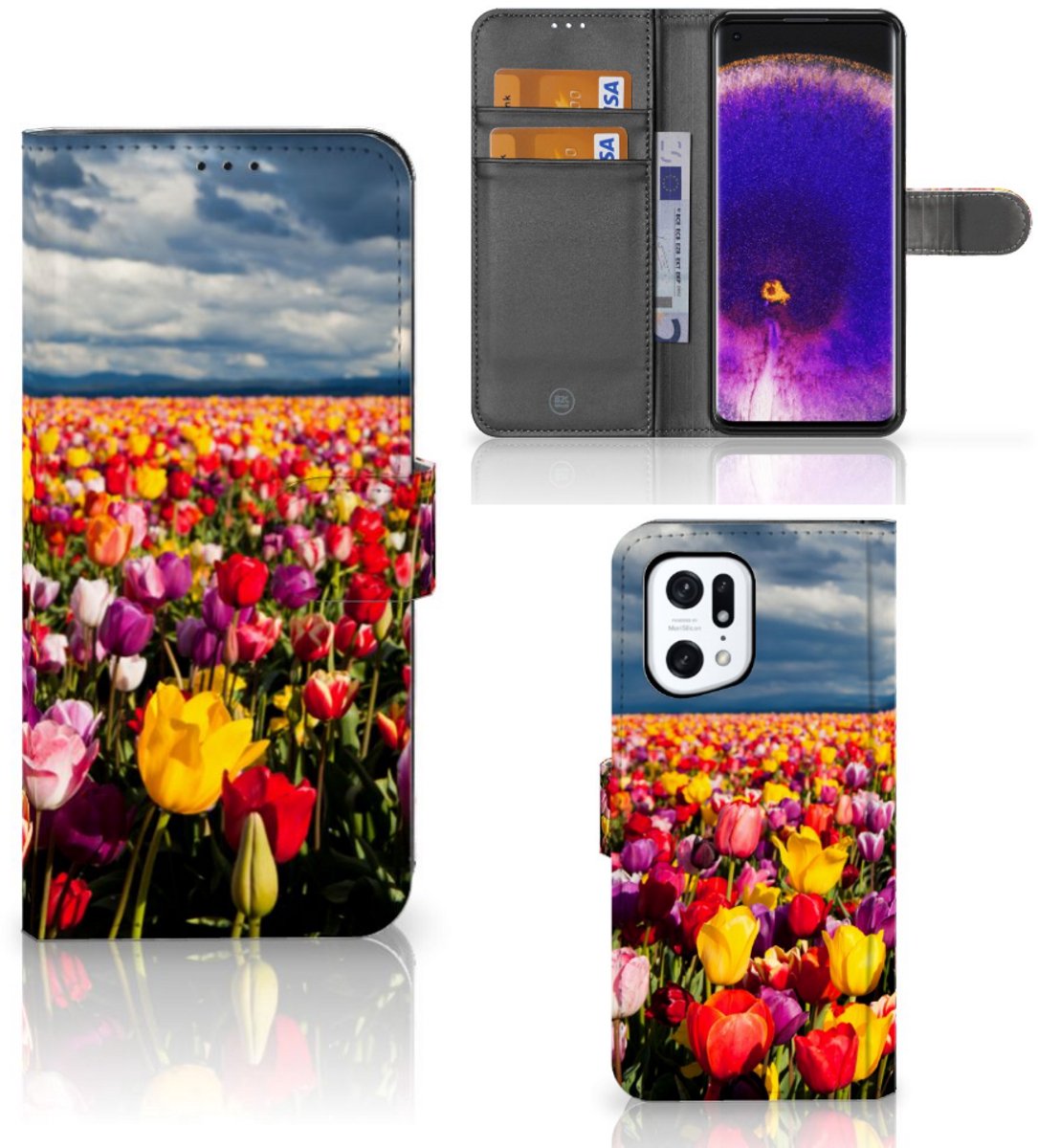OPPO Find X5 Pro Hoesje Tulpen