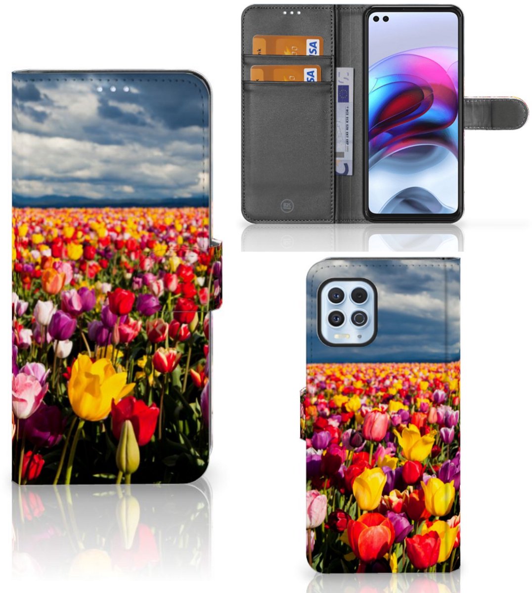 Motorola Moto G100 Hoesje Tulpen