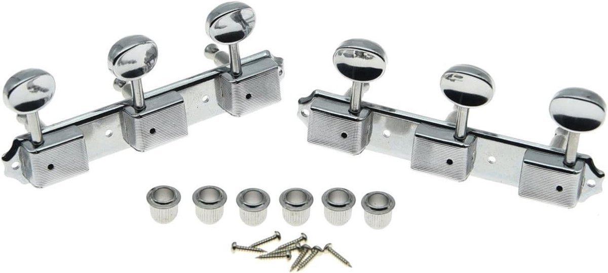 Vintage 3x3 Chromen Tuners voor Gitaar – Perfecte Afstemming en Stijlvolle Look