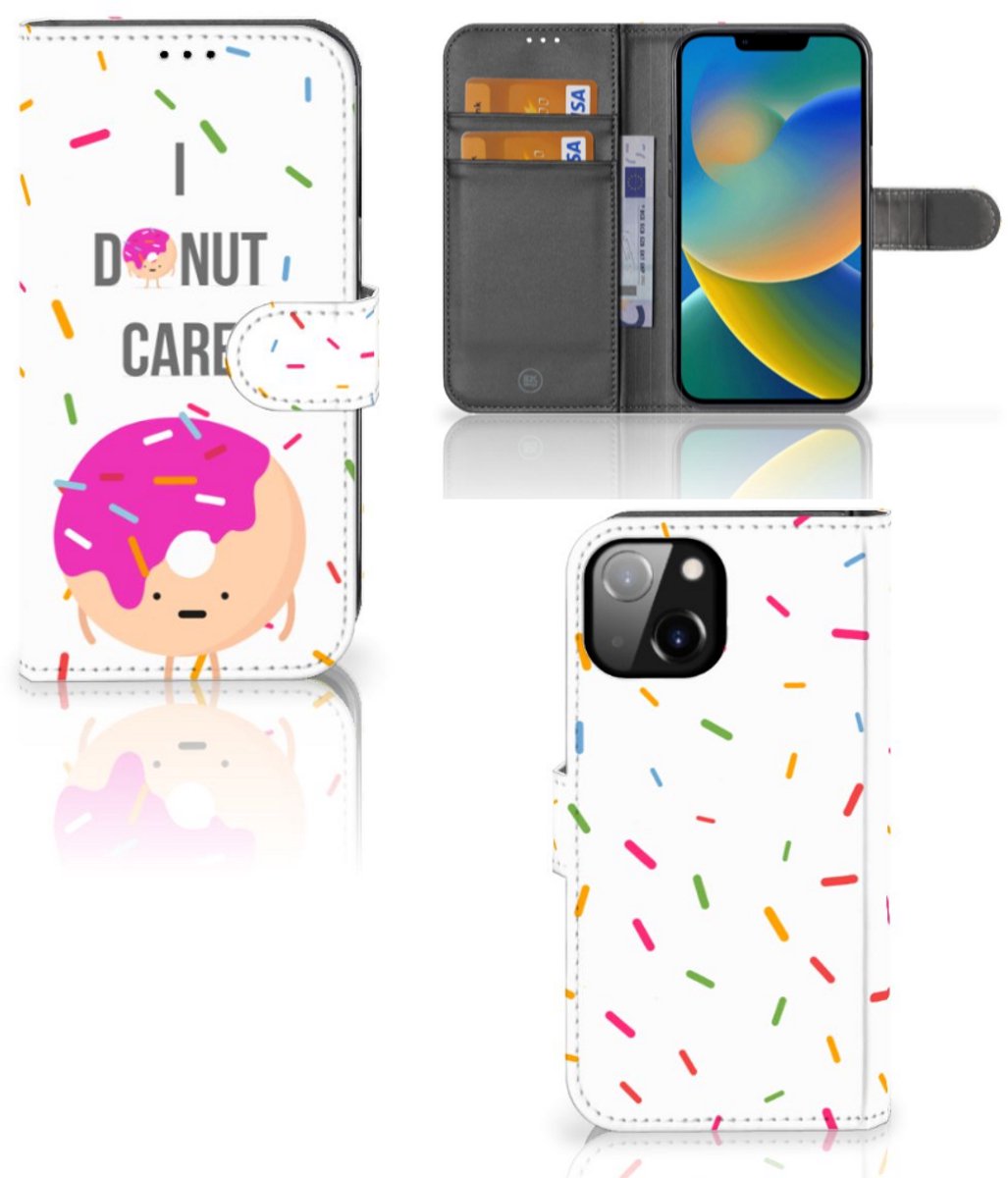 Apple iPhone 14 Book Cover Donut Roze