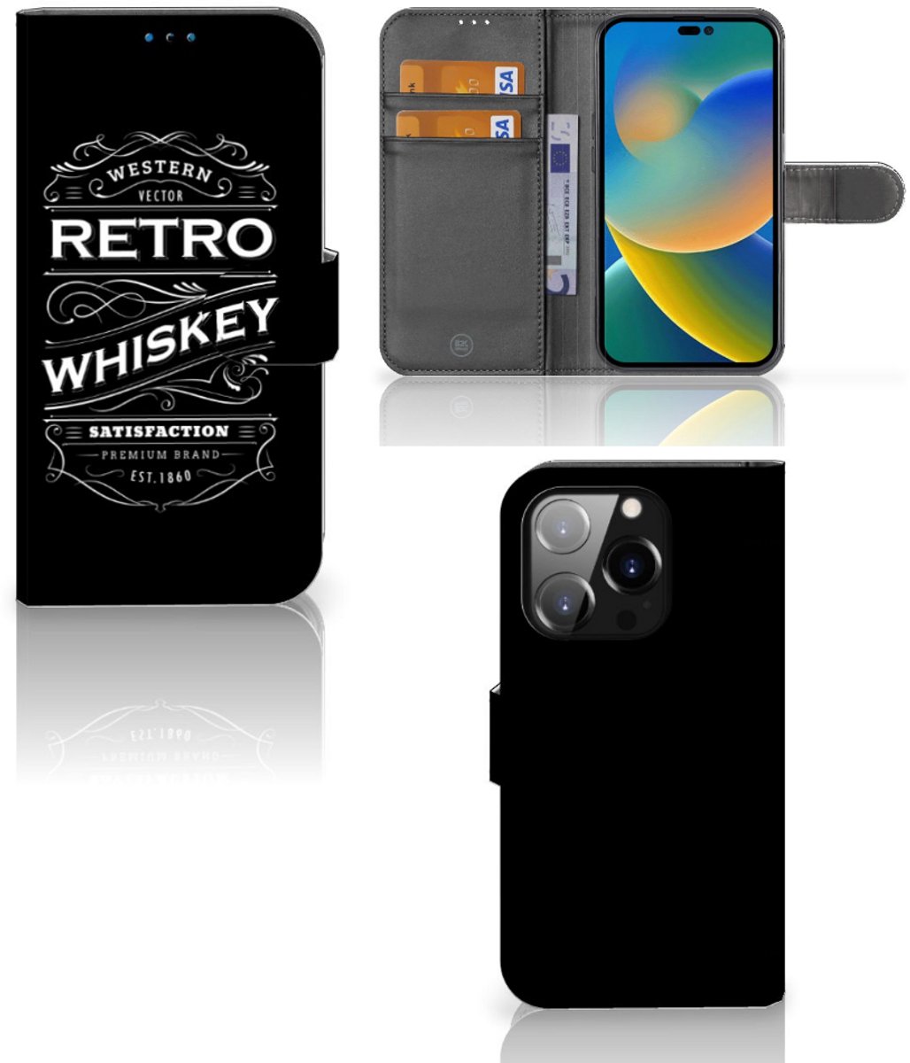 Boekhoesje voor iPhone 14 Pro Book Cover Whiskey