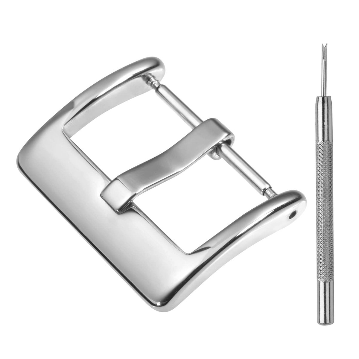 Allecto - - BISONSTRAP Horlogeband - Vervangende Gesp - Klink - Zwart - Horlogeband Accessoire - Geschikt voor Smartwatches - Diverse Kleuren