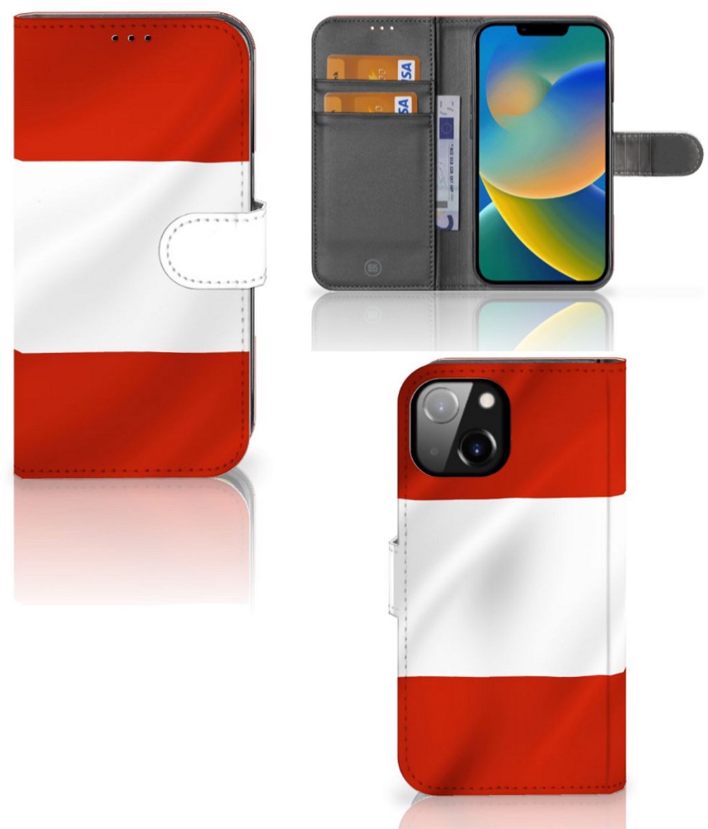 Apple iPhone 14 Bookstyle Case Oostenrijk