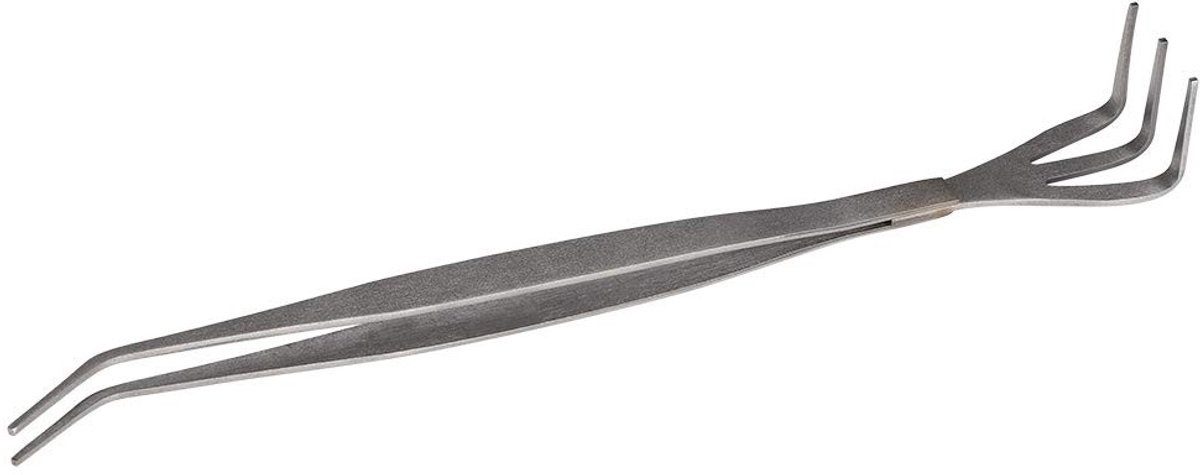Vlemico - 2-in-1 bonsai-tool - Tuingereedschap - Ergonomisch handvat - Wortelhark en pincet - Geschikt voor bonsai-liefhebbers - Roestvrij staal