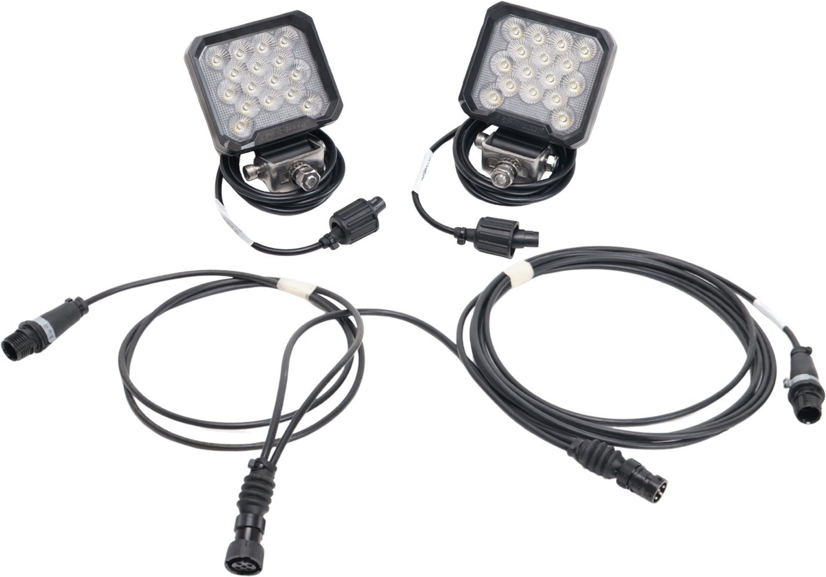 LED werklamp set - 5-pin Aspöck bajonet - 2500 lumen - Plug & Play