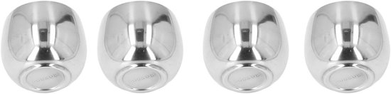 4-delige geïsoleerde koffiemokken set, 150 ml dubbele wand, perfect voor kamperen, wandelen en picknicken, geurloos en roestvrij — afbeelding 3