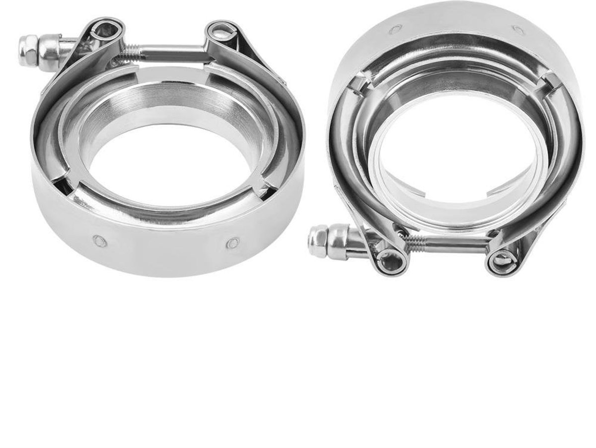Livia home - V-bandflens - Roestvrijstalen V-bandklemflenskit - Universeel toepasbaar - 2 inch - Voor turbo-uitlaatpijpen - Hoogwaardige vervangingsop