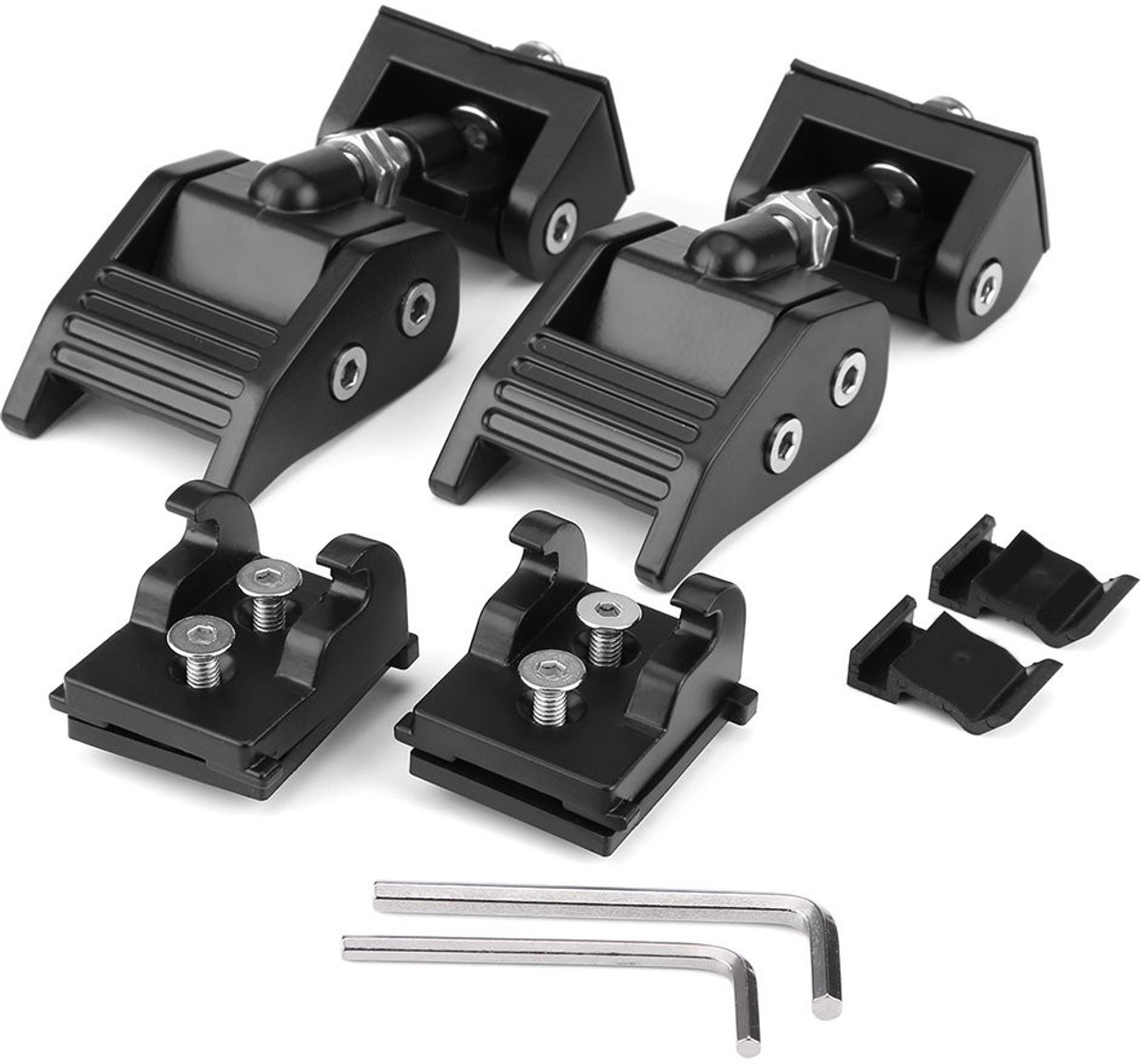 Elzusha - Hood Lock Catch Set - Hood Verschlüsse - Verbeterde beveiliging - Zwart - Geschikt voor Wrangler JK Unlimited - 2-delig pakket