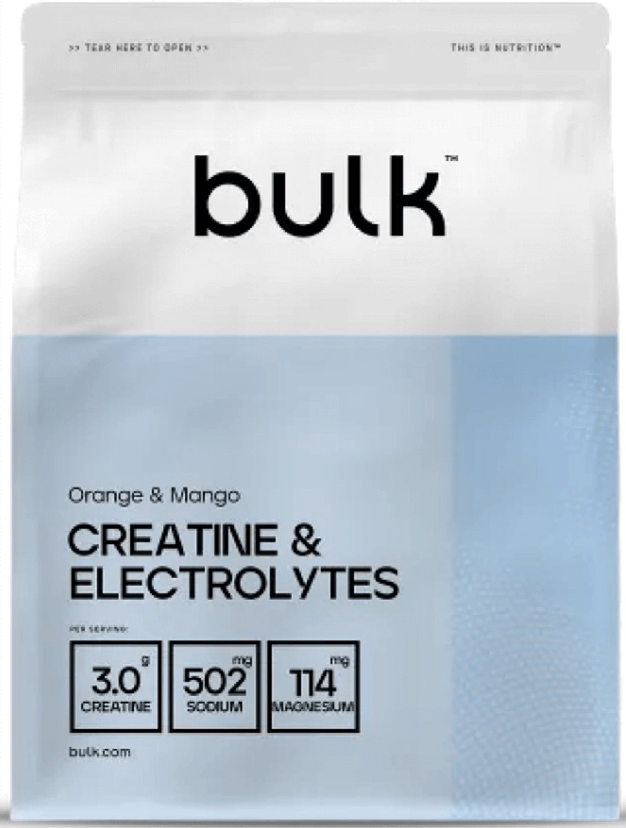 Bulk Creatine & Electrolytes (312g) Orange & Mango - Creatine - Creatine Monohydraat