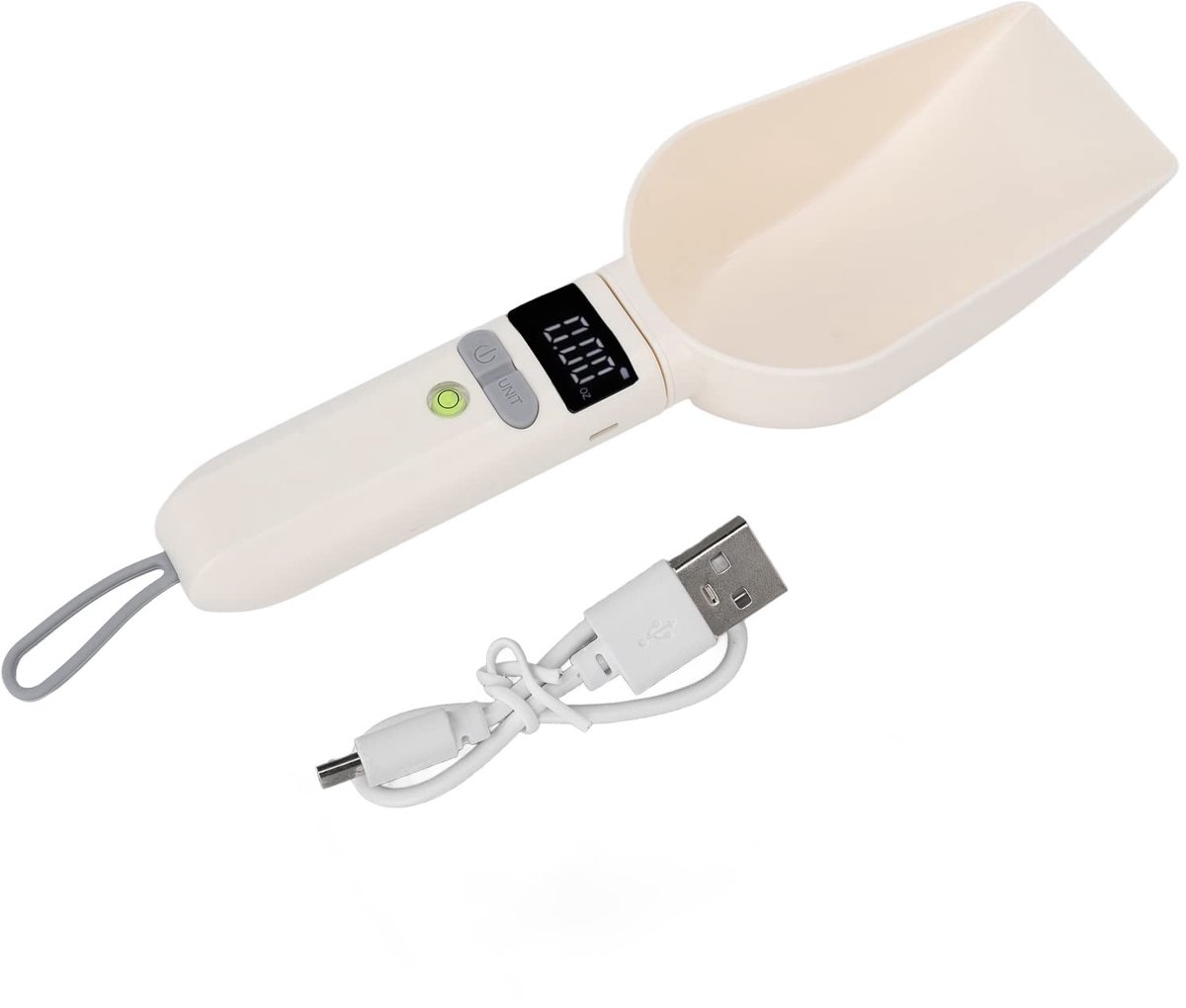 Elzusha - Elektronische maatlepel - Digitale lepelweegschaal - Afneembaar design - 250 milliliter - Hoge nauwkeurigheid - Geschikt voor huisdieren ...