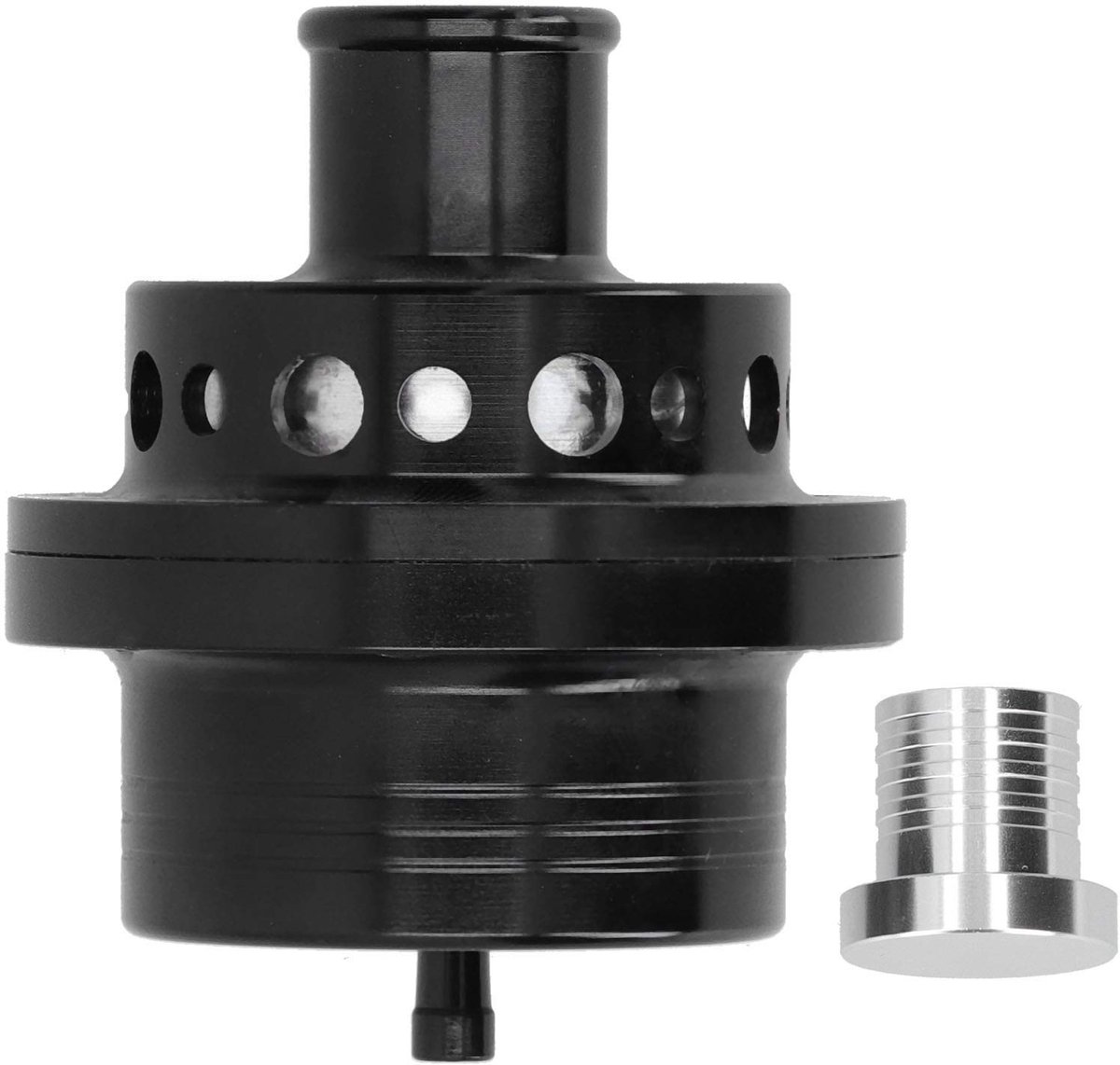 Dailygoods - Turbine Dump Blow Off Valve - Universeel - Aluminium - Zwart - Turbo Ventiel - Geschikt voor Focus RS MK1 en Escort Cosworth