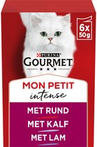 Gourmet Mon Petit Intense - Kattenvoer Natvoer - Vlees - 48 x 50 g