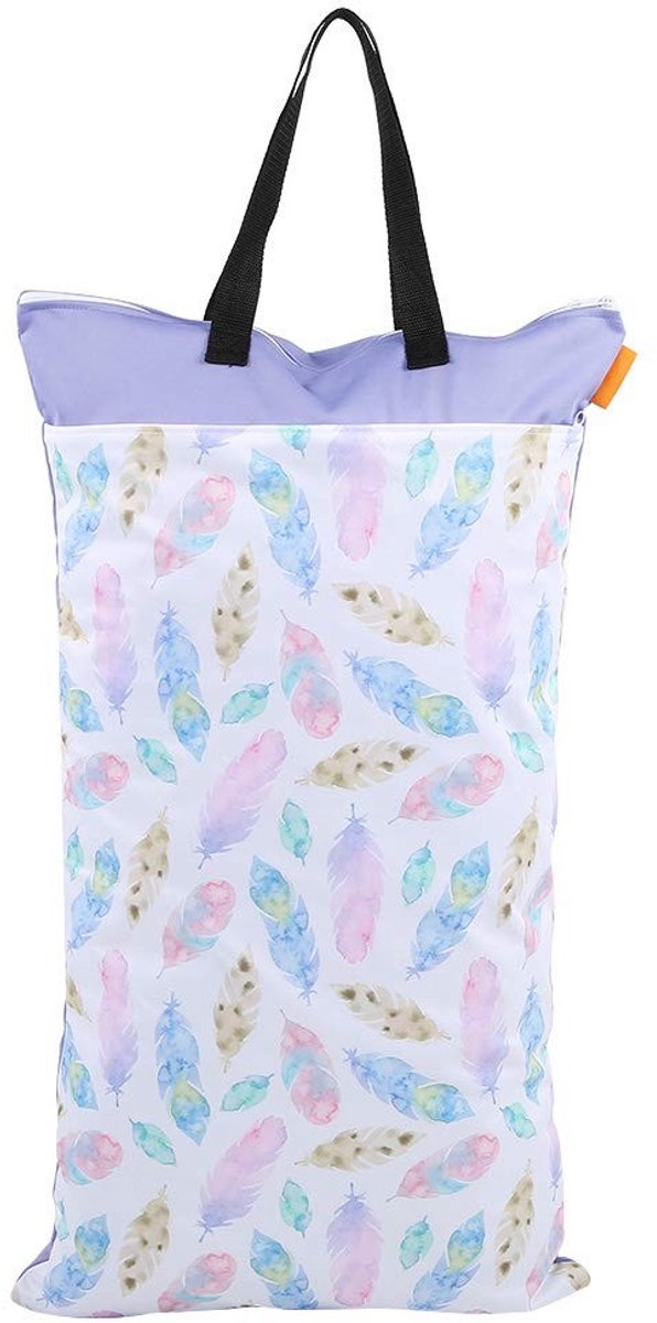 Dailygoods - Grote hangende luiertas - Herbruikbare luiers - Ideaal voor onderweg - 40 x 70 cm - Natte en droge stoffen - Geschikt voor wasgoed - Ruim