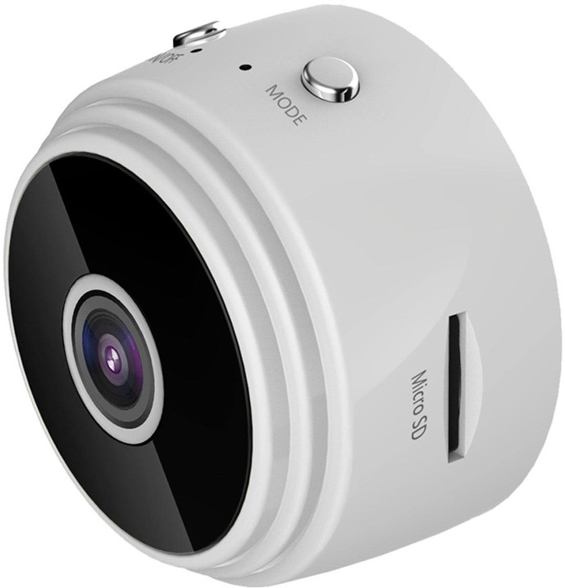 Dailygoods - 1080P Videocamera - Infrarood Nachtzicht - Draadloze Wifi-beveiligingscamera - Wit - Bewegingsdetectie - Voor Thuis - Geschikt voor Kinde