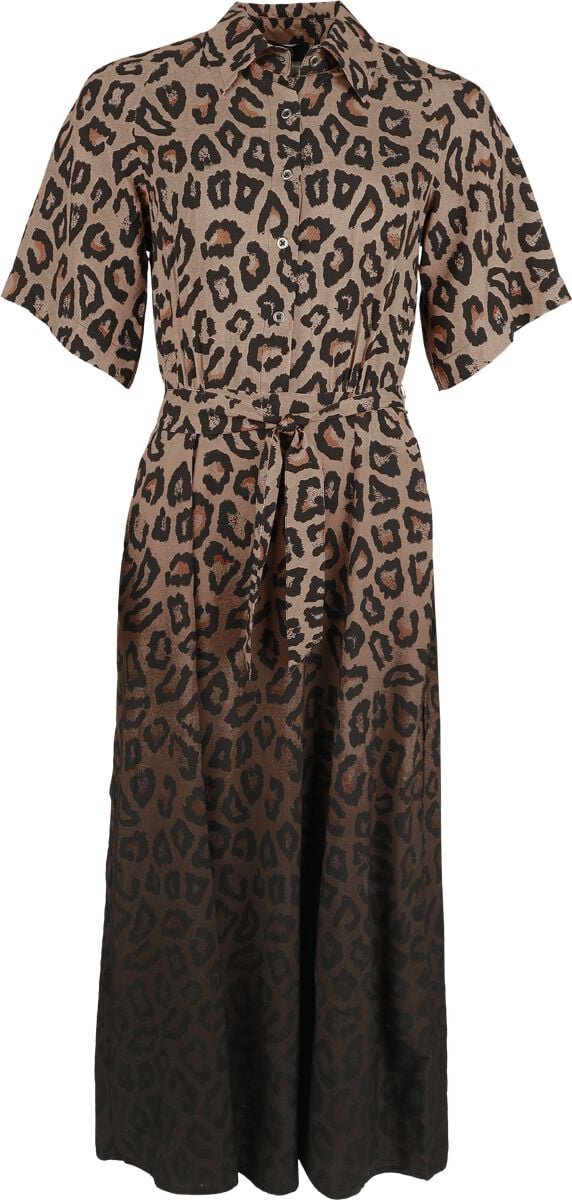 R.E.D. Rock-Engineered Design multicolor lange zomerjurk met dierenprint - Dames - XXL