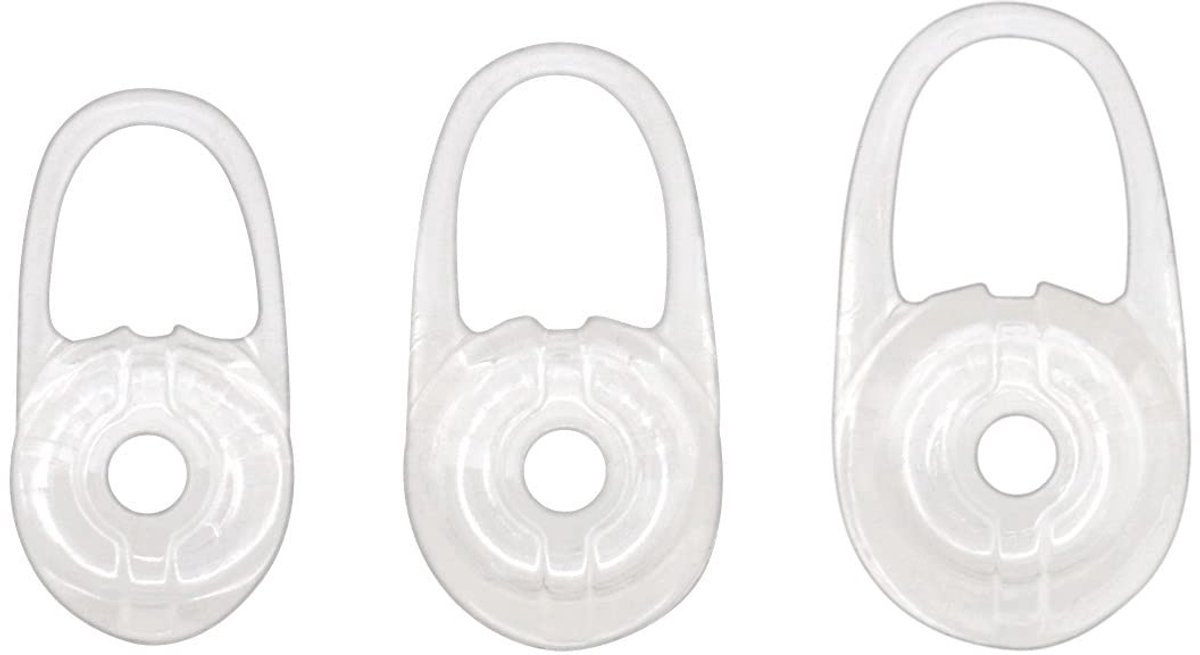 Jhubersproducts - Oordopjes - Siliconen Oordopjes - Geluidsisolerend Ontwerp - Transparant - Compatibel met Plantronics - Geschikt voor Voyager Edge V