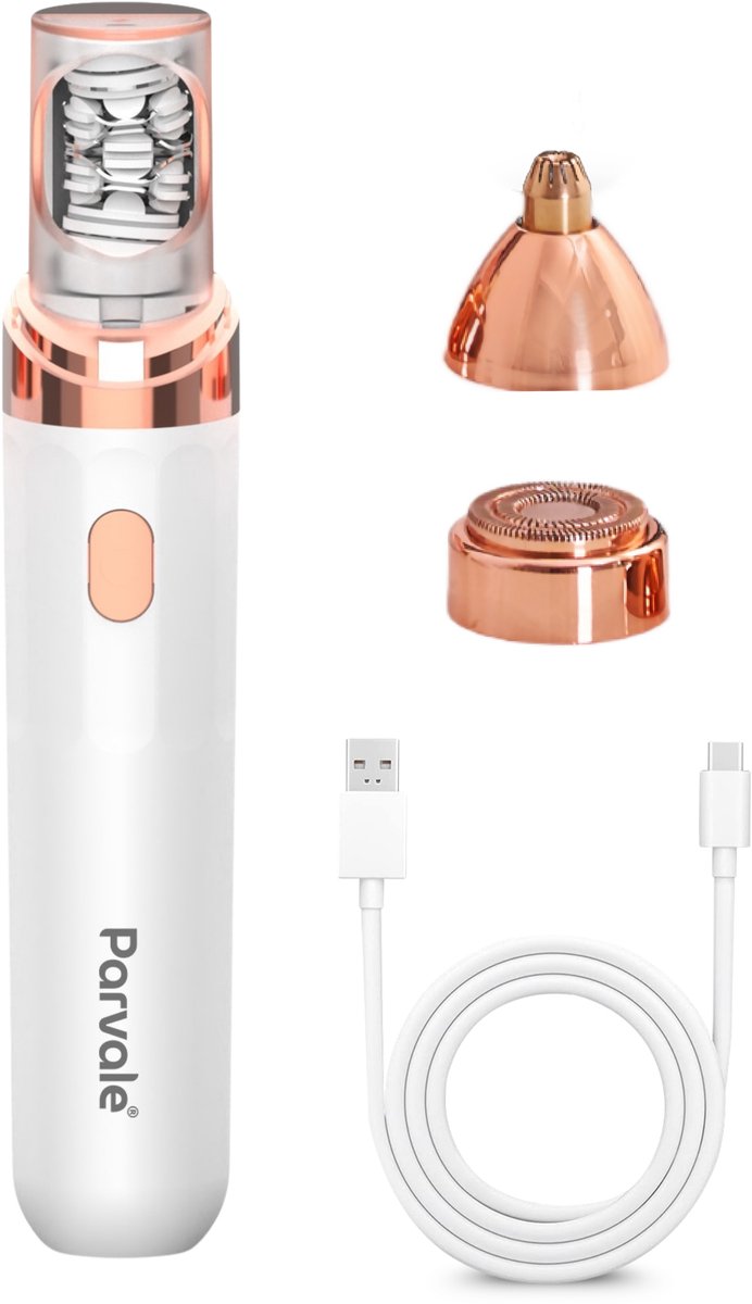 Parvale® 3 in 1 Epilator SilkPro - Epileerapparaat Dames - Epilator - Gezichtsepilator Vrouw - Gezichtsontharing Dames - Epilator Gezicht - Epilator Dames - Gezichtsepilator dames