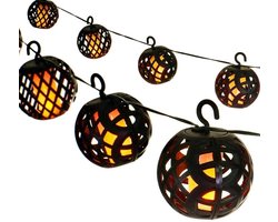 Feuerball solar lichtslinger met vlam-effect lampjes