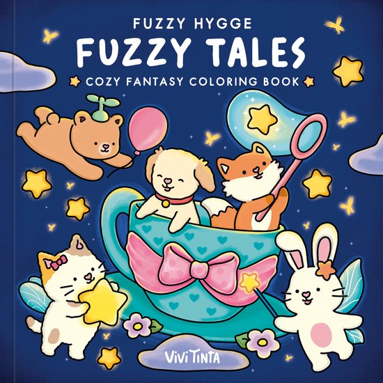 Fuzzy Hygge: Fuzzy Tales Coloring Book - cover