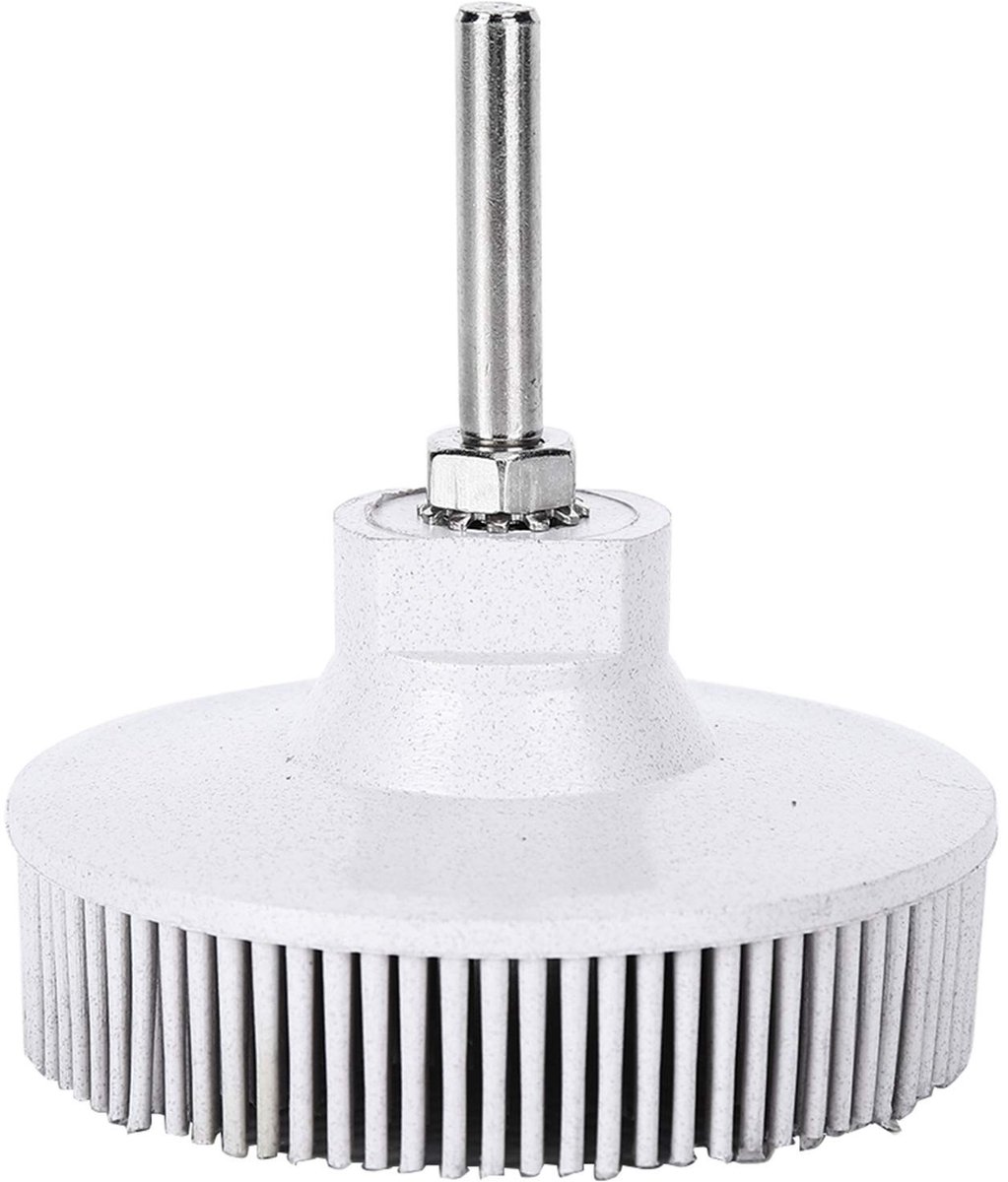 Livia home - Bristle Polishing Brush - Metaal Deburren en Polijsten - 3 Inch Disc - Rubber Abrasief 120# - Efficiënt en Duurzaam - Geschikt voor Diver
