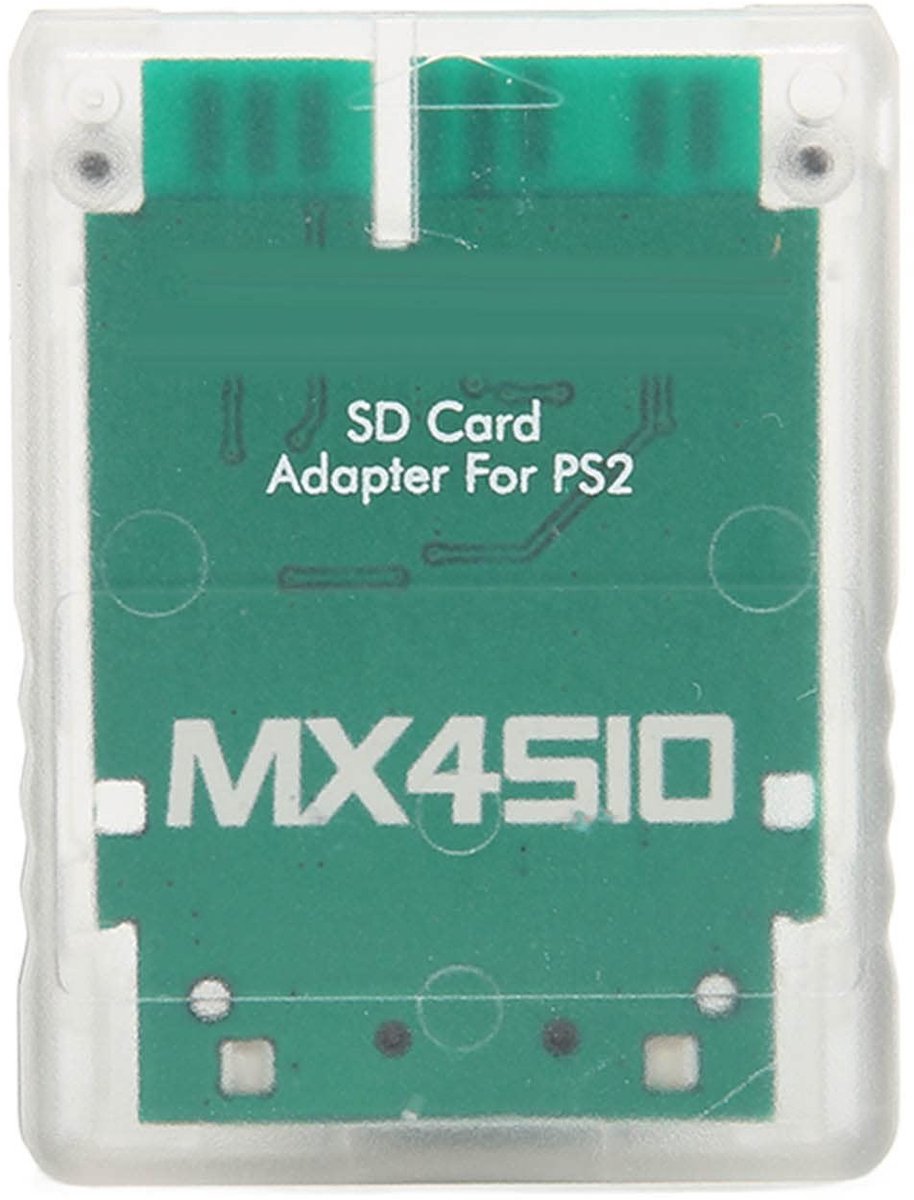 Livia home - Stabiele MX4SIO SIO2SD-kaartadapter - Geheugenkaart uitbreiding - Wit - Voor console - Ideaal voor gamers - Eenvoudig in gebruik