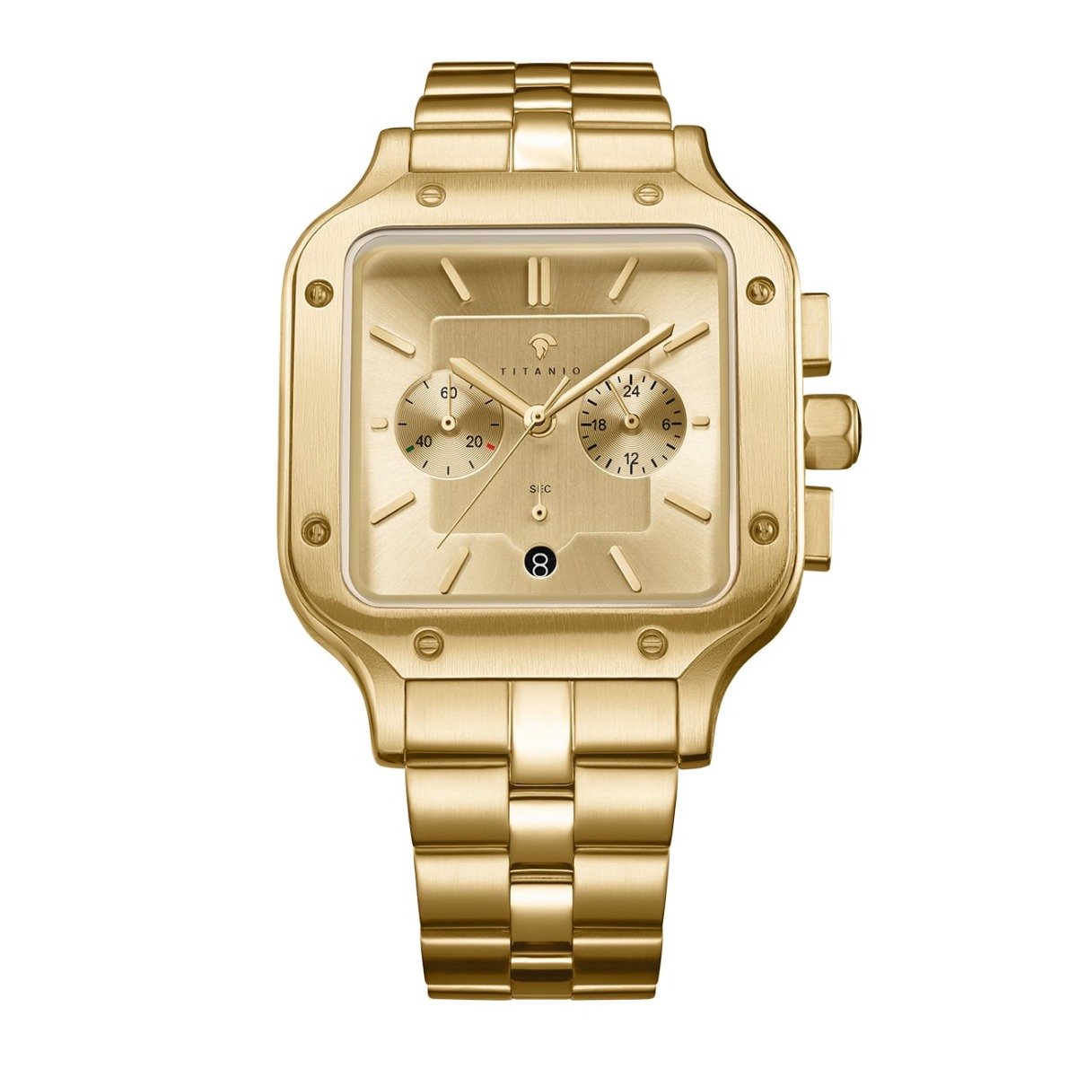 Titanio - Heren Horloge Scipio - Goud