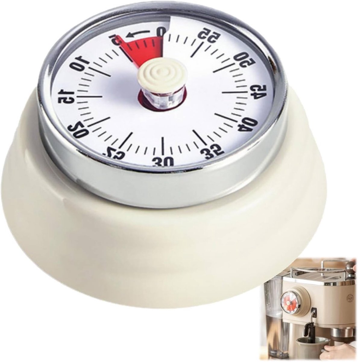 Visuele Timer met Magnetische Basis, 60 Minuten Afteltimer, Ideaal voor Kinderen, Studie en Koken