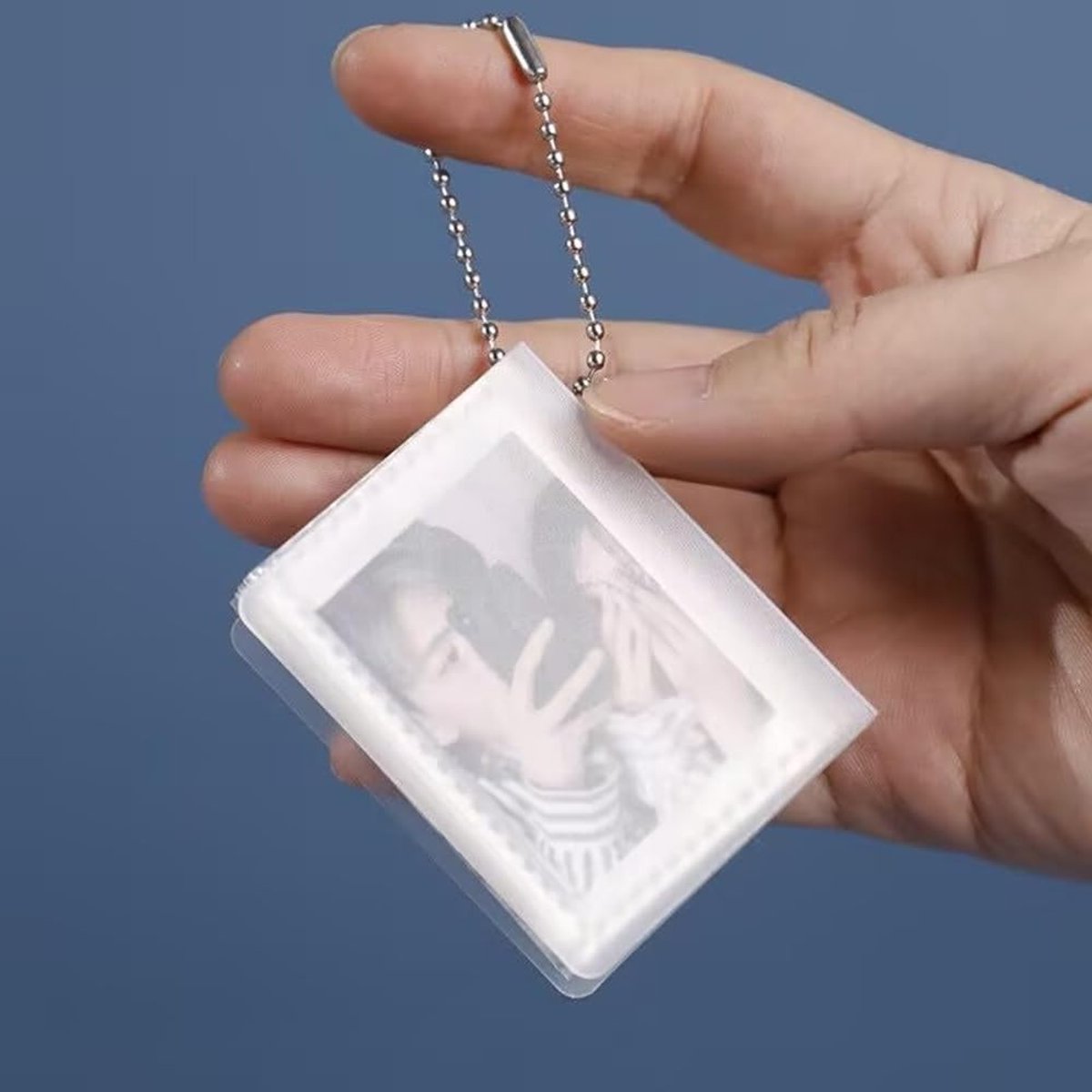 Mini Fotoalbum met 10 Pagina's en 20 Kaartvakjes - Klein Hangend Fotohouder voor Sleutelhanger en Versiering van de Boom - Perfect voor Herinneringen en Cadeaus