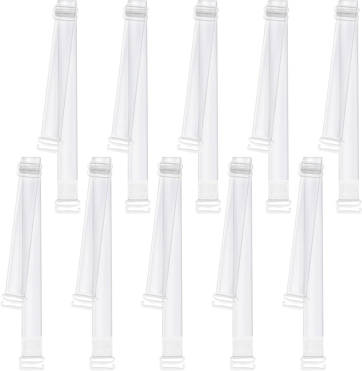 Transparante en Verstelbare Bh-Haakjes - 5 Paar Onzichtbare, Antislip Schouderbanden voor Dames, Ideaal voor Strapless Bh's en Onderkleding