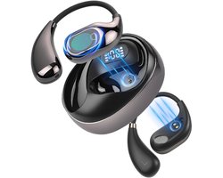 Translation Earbuds Real Time, open oordopjes met Bluetooth 5.4, 144 talen vertaler, hoofdtelefoon-vertaler oordopjes met 25 uur speeltijd, perfect voor reizen en zaken.