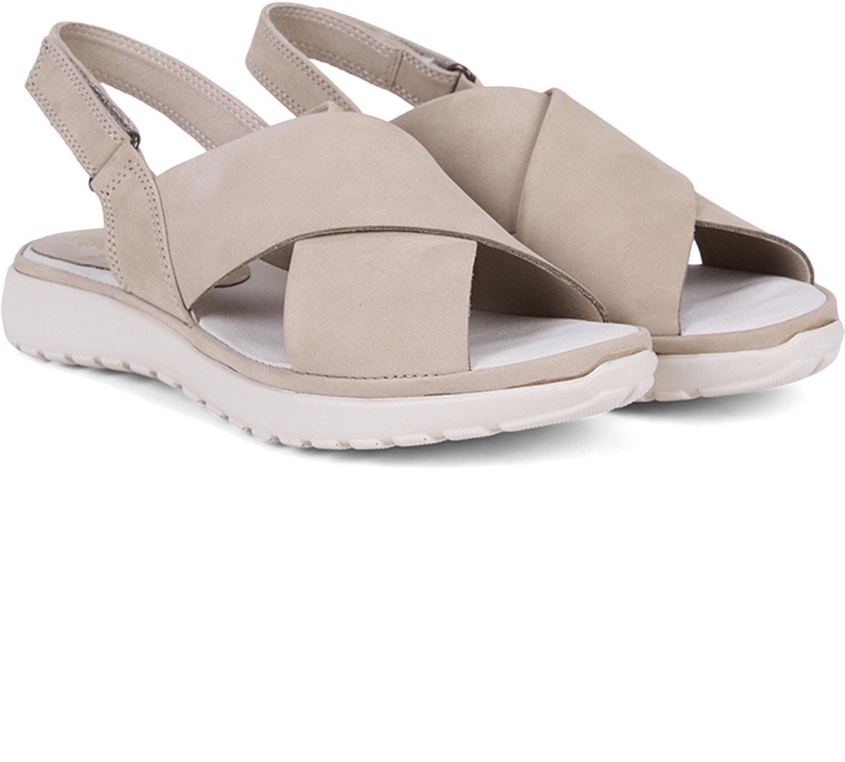 DESA COMFORT Sandalen Leer Beige Vrouwen Schoenpunt: Nez ouvert Maat: 36 EU
