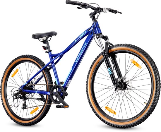 VERDANT SHRED Mountainbike 27.5", MTB-fiets voor dames en heren, fiets 27.5 inch - aluminium frame, schijfremmen, 7 versnellingen - Blauw van Verdant — afbeelding 5
