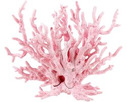 Vivid Neptunus Koraalplant Ornament van Kunsthars - Roze Nep Koraal voor Aquarium Decoratie (17x13cm)