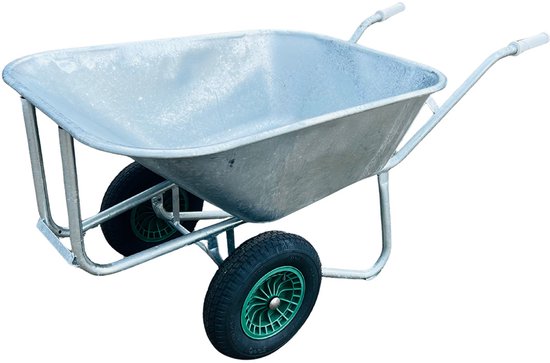 Grote kruiwagen Kruiwagen 2-wiel "Farmer II" thermisch verzinkt 200 liter voerkruiwagen Tuinkrui Kruiwagen Dubbele kruiwagen van Merkloos	 — afbeelding 5