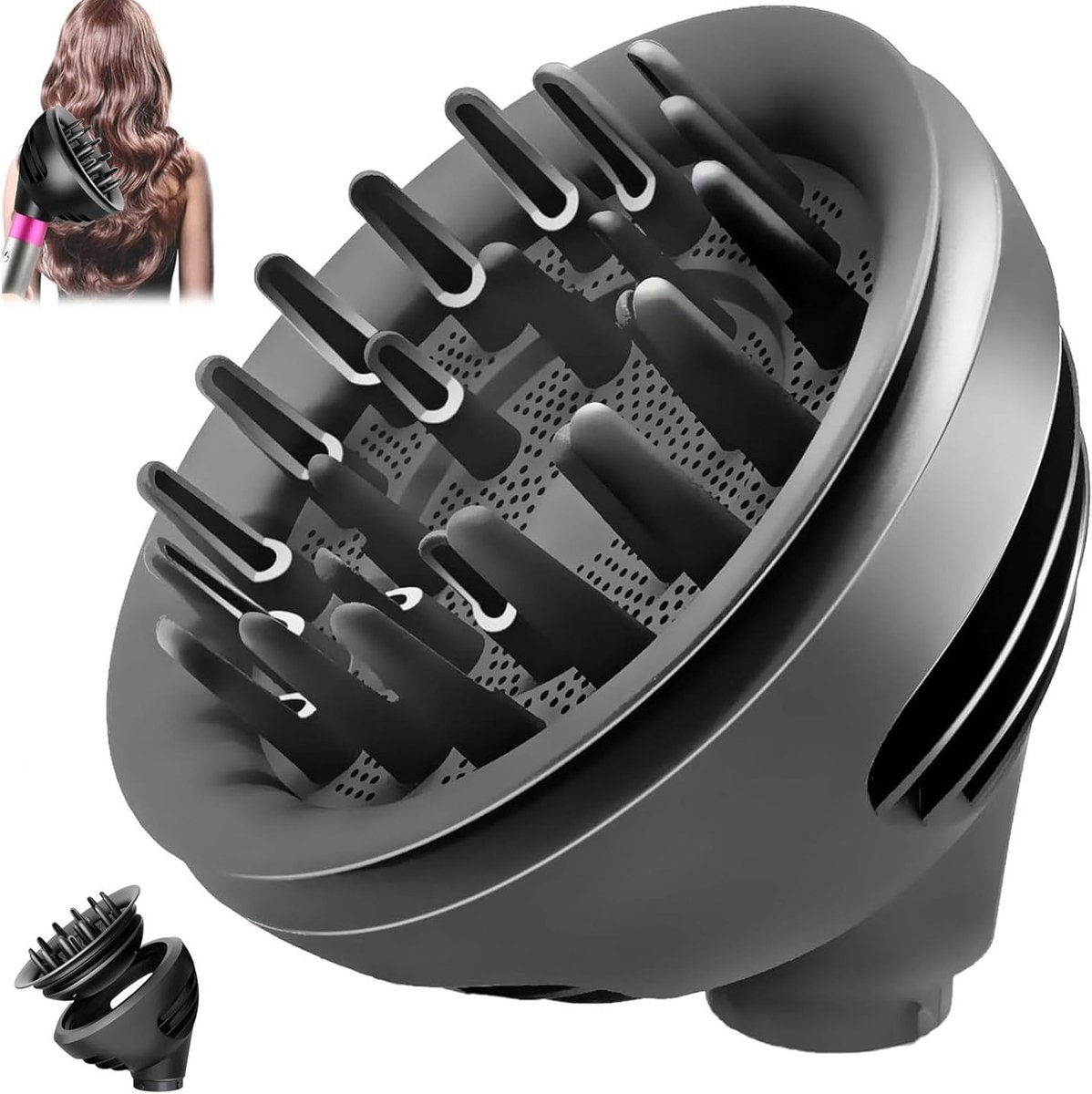 Waves en Curls Diffuser voor Dyson Airwrap Styler, Geschikt voor HS01 HS05 HS08, Ideaal voor Haarstyling en Volume