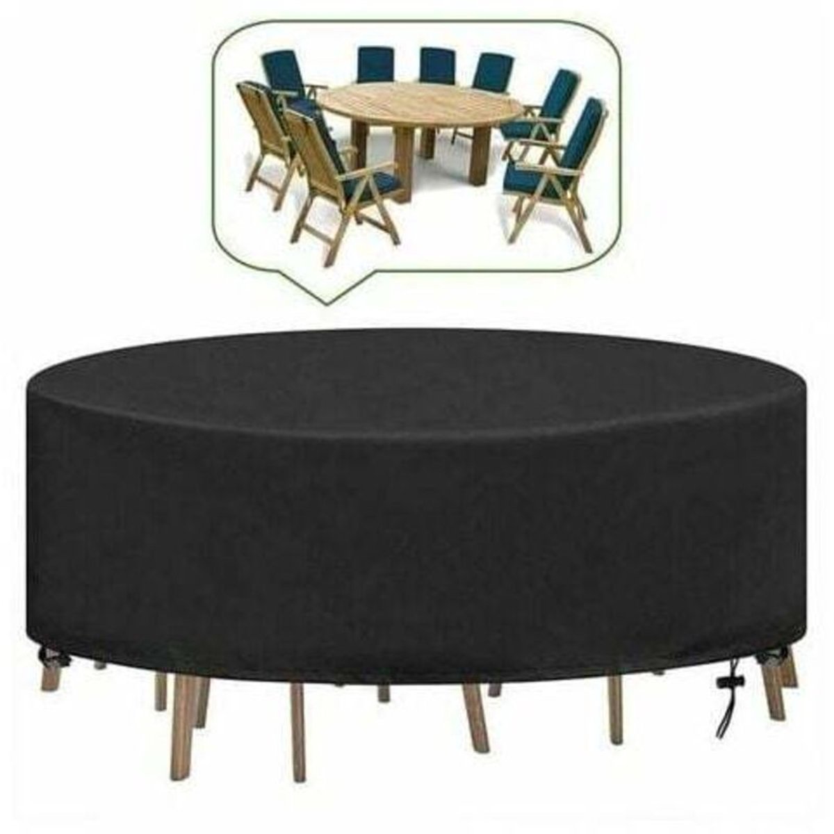 Tuintafelkleed, 230x110 cm, waterdichte polyester hoes voor tuinmeubelen, stofwerend zeil, geschikt voor tuintafels, stoelen, banken en ander tuinmeubilair.