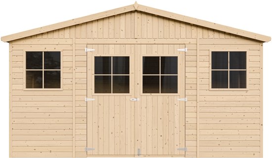 Timbela M331 - Houten tuinhuis - 11,91 m² - 320x418xH246 cm - zonder vloer