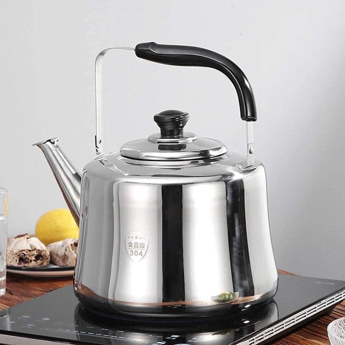 Theepot Kookplaat Fluitketel Waterketel Snel Water Koken Geschikt Voor Alle Kookplaten 4 Liter