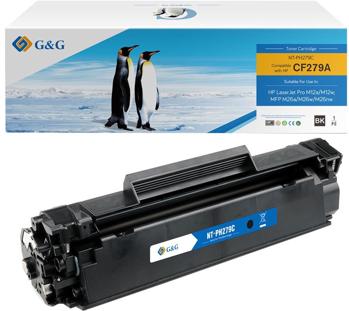 G&G 15302 tonercartridge 1 stuk(s) Compatibel Zwart