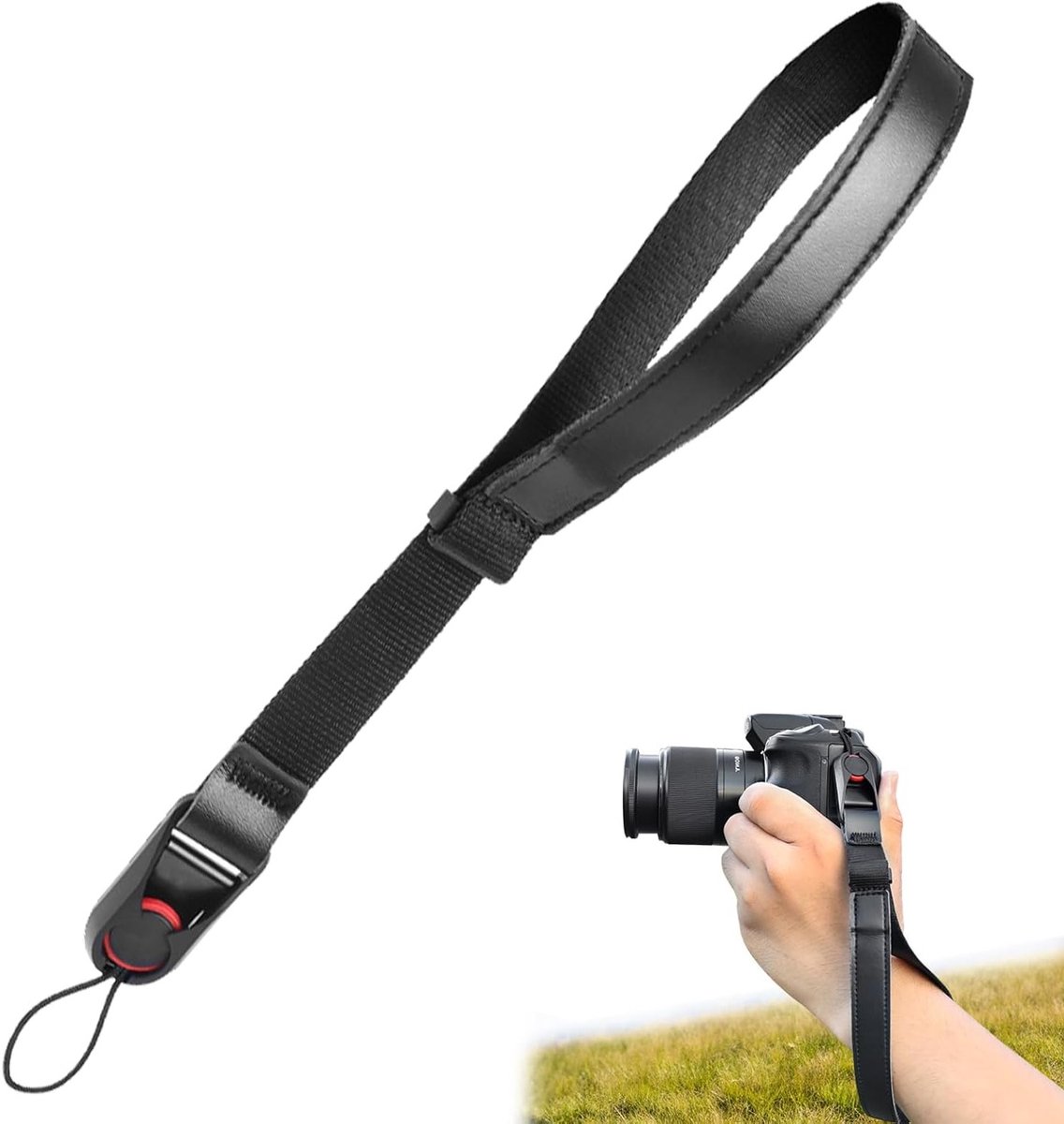 Verstelbare camera polsband van ultra-light nylon voor digitale SLR camera's, snel te bevestigen en comfortabel in gebruik