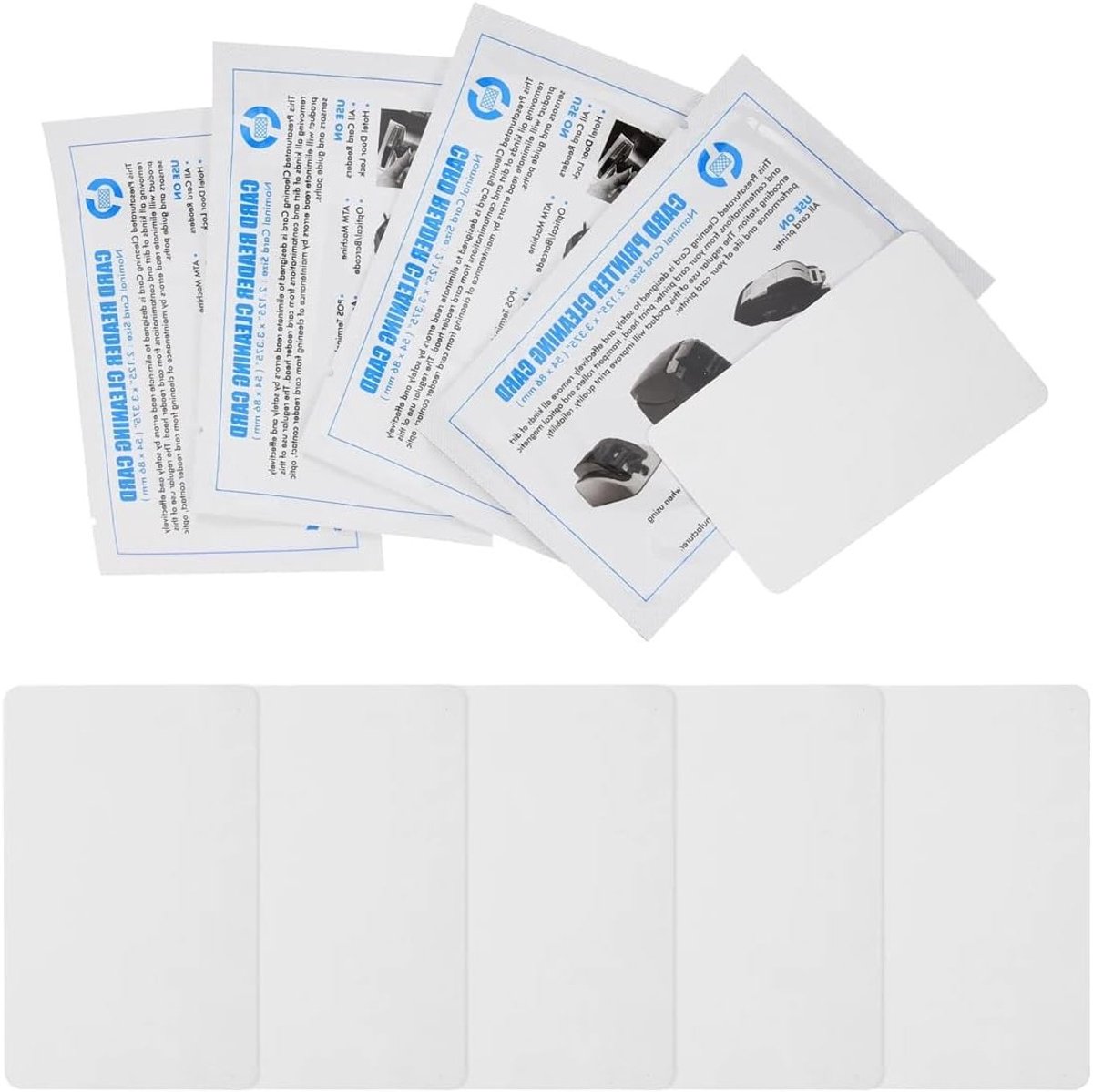 Reinigingskaart voor Creditcardlezer - 5 Stuks Schoonmaakaccessoires PVC