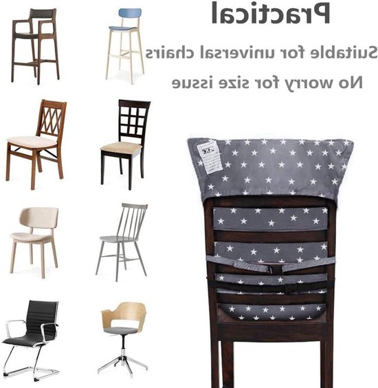 Easy Seat Draagbare Reizen Kinderstoel - Verstelbaar en Veilig - Wasbaar Peuter Kinderstoelhoes - Praktische Stof - Handtas Formaat - Geel van Easy Seat — afbeelding 2