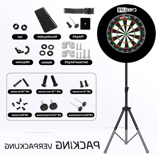 Dartbord Staandaard - Dart Standaard - Verstelbaar - Dart Statief - Voor Dartborden van Merkloos — afbeelding 3