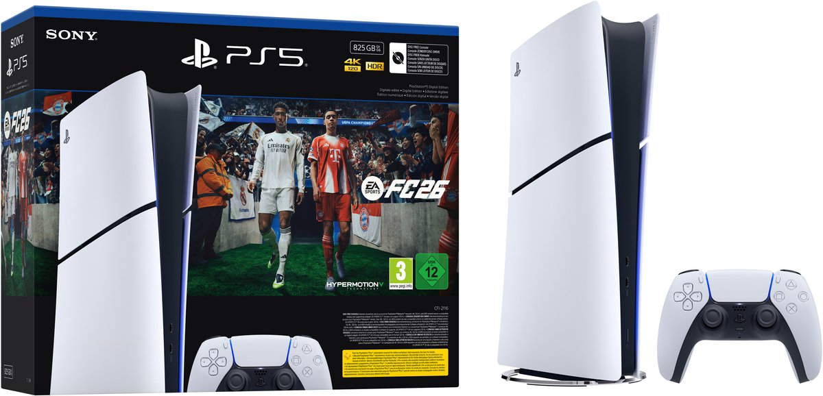 PlayStation 5 Digital Edition - 825 GB – EA SPORTS FC 26 bundel – foto 5