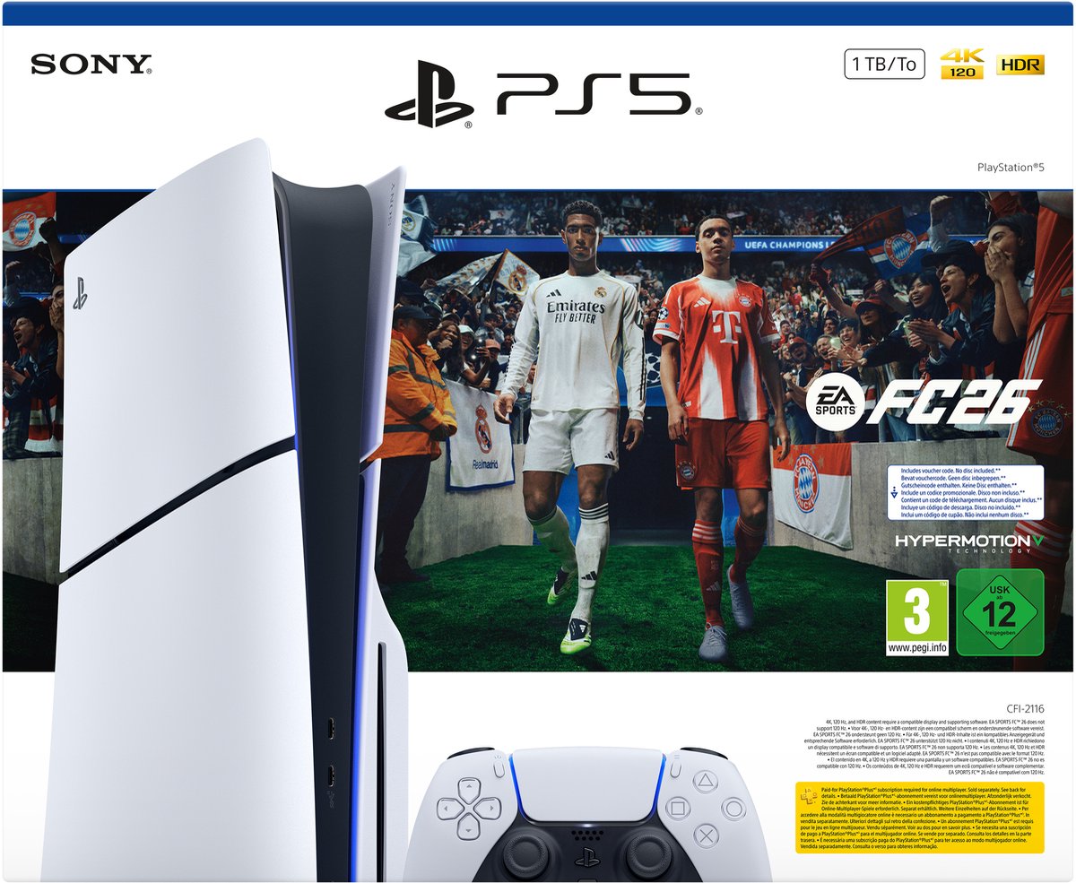 PlayStation 5 Disc Edition - 1 TB – EA SPORTS FC 26 bundel – foto 2