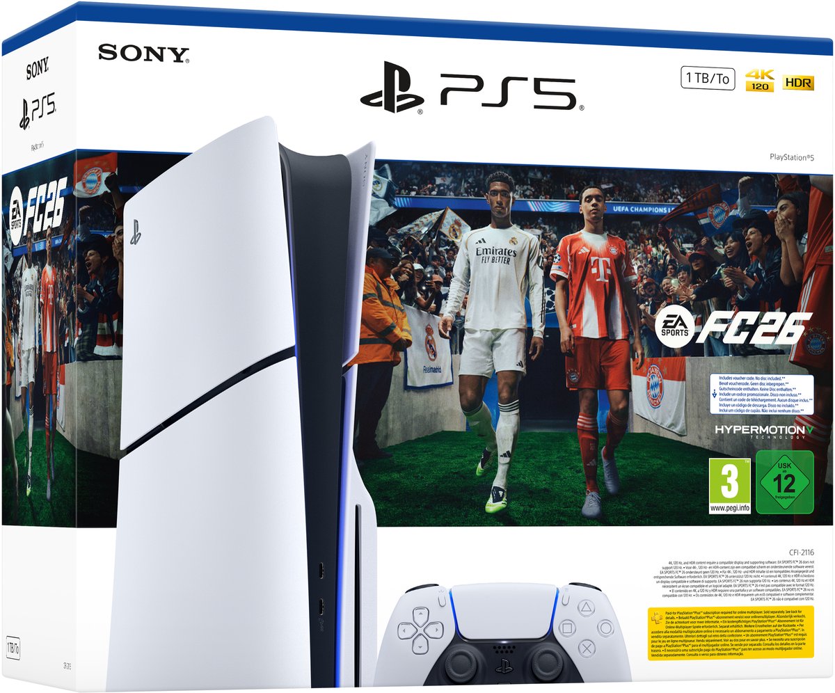 PlayStation 5 Disc Edition - 1 TB – EA SPORTS FC 26 bundel – foto 3