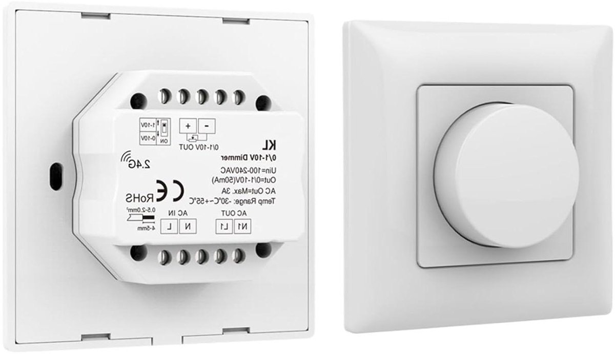 LED Dimmer Controller - Signaal Ingang - Verlichting Instellen - PWM Constante Spanning - 12-48V DC - Zwart