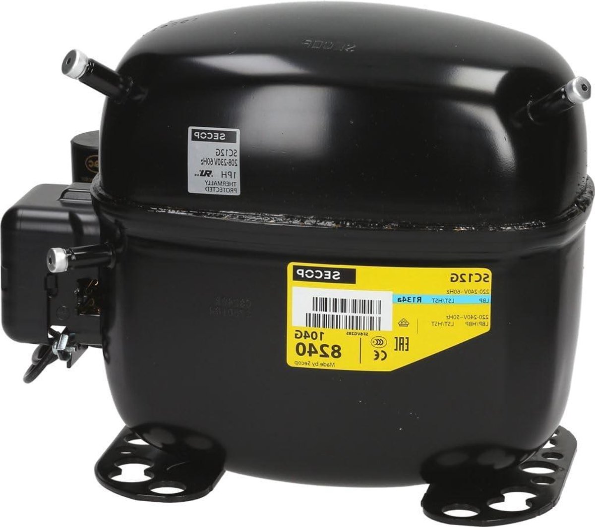 Koelmiddel Compressor - Koelunit Onderdeel - Koeling Installeren - Energiezuinig Model - SC12G - Zilverkleurig