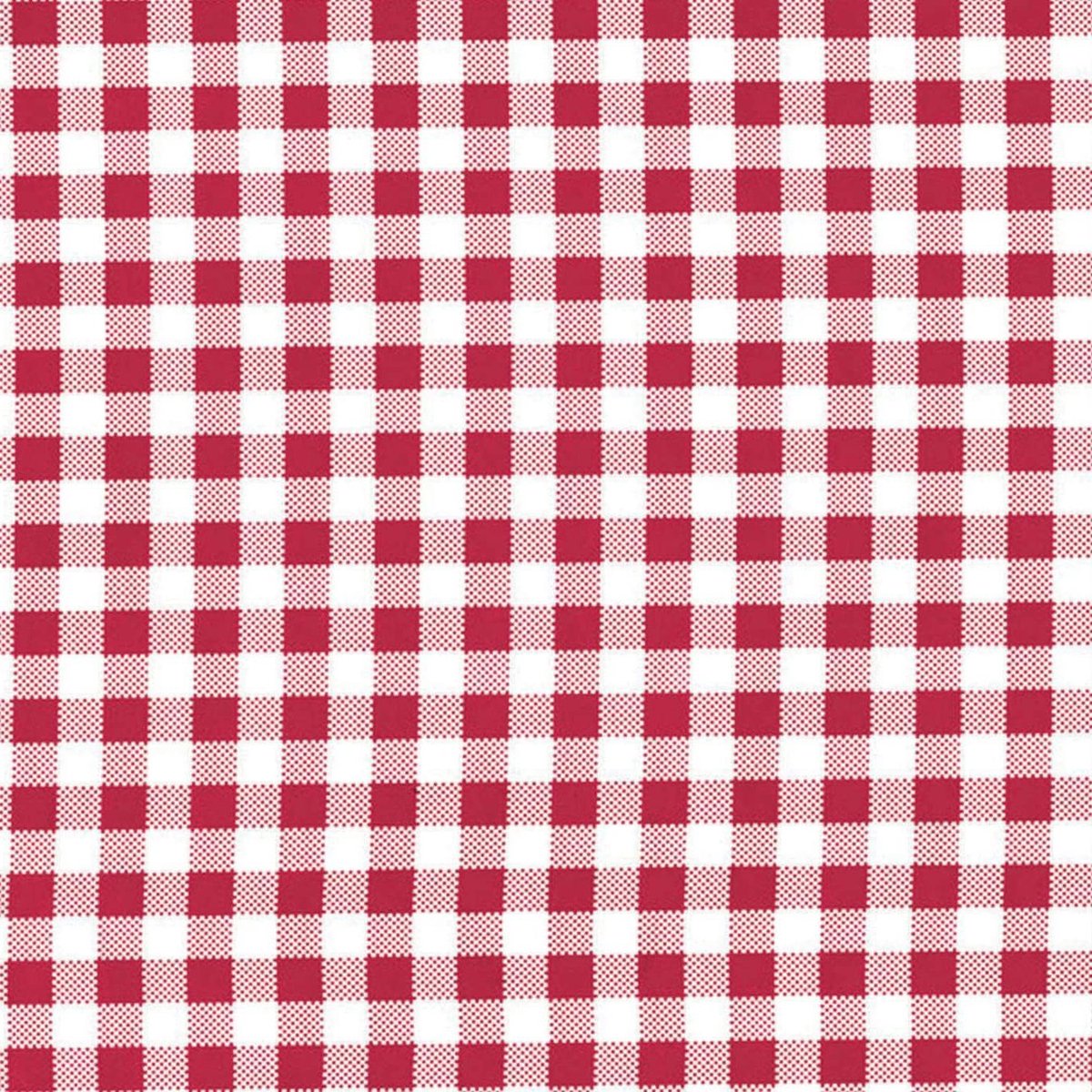 Tafelkleed - Afwasbaar kleed - Terras & Keuken - Waterafstotend - 140 x 260 cm - Geruit Rood-Wit